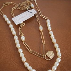 Pearl & Gold Layered Necklace